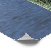 Gull auf Pilings Poster (Ecke)