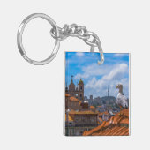 Gull Birds Eye View Rooftops von Portugal Schlüsselanhänger (Vorderseite links)