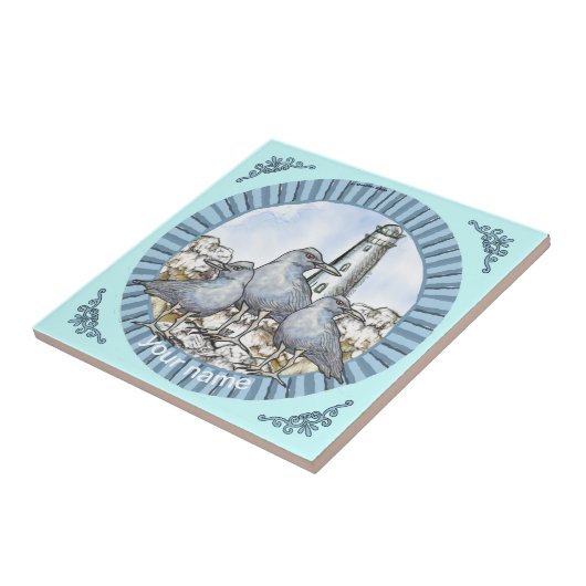 Gull Guide Lighthouse Fliesen (Seite)