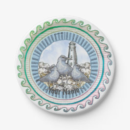 Gull Guide Lighthouse Papierplatte Pappteller