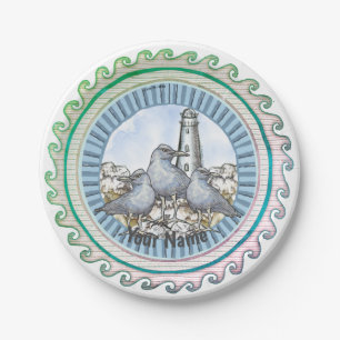 Gull Guide Lighthouse Papierplatte Pappteller