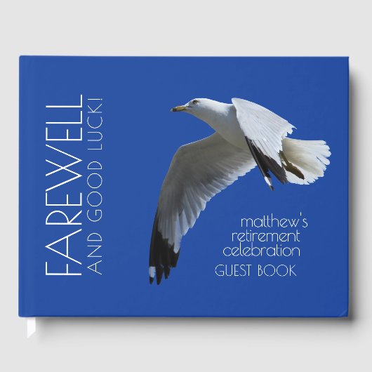 Gull in Flight Farewell / Retirement-Party Gästebuch (Vorderseite)