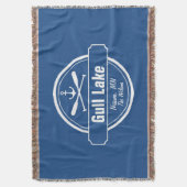 Gull Lake Minnesota Anker, Paddle Stadt und Name Decke (Vorderseite Vertikal)