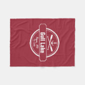 Gull Lake Minnesota Anker, Paddle Stadt und Name Fleecedecke (Vorderseite (Horizontal))