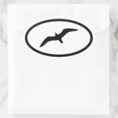 Gull Oval Sticker (Tasche)