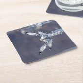 Gull-Reflektionen Rechteckiger Pappuntersetzer (angewinkelt)