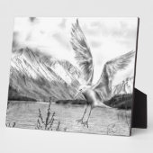 Gull und Mountains Plaque Fotoplatte (Seite)