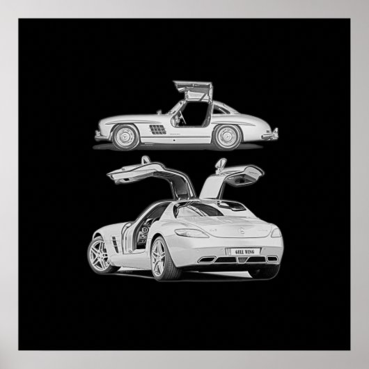 Gull Wing damals und heute Poster (Vorne)