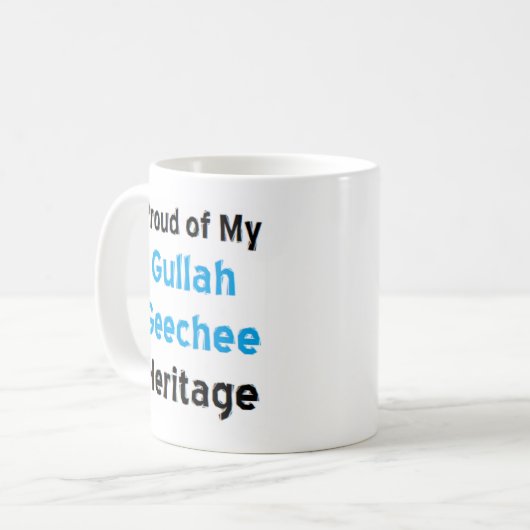 Gullah-Erbe Kaffeetasse (Vorderseite Links)