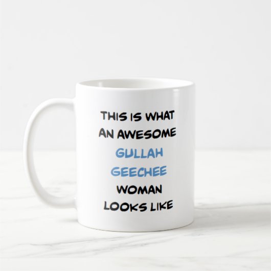 Gullah Geechee Frau, großartiger Kaffeebecher Kaffeetasse (Links)