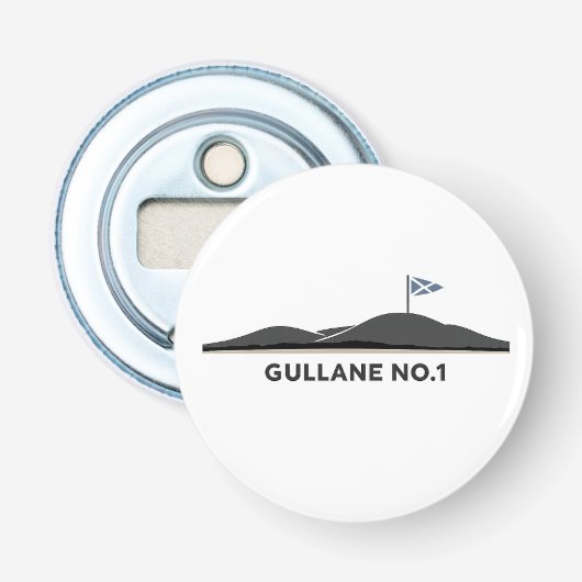 Gullane Scotland Golfball  Flaschenöffner (Vorderseite)