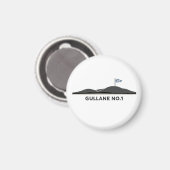 Gullane Scotland Golfball  Magnet (Vorderseite/Rückseite)