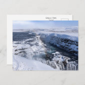 Gullfoss Falls faszinieren Postkarte (Vorne/Hinten)