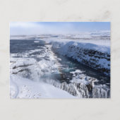 Gullfoss Falls faszinieren Postkarte (Vorderseite)