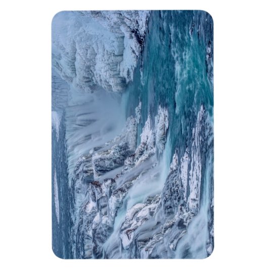 Gullfoss Falls Island Magnet (Vertikal)