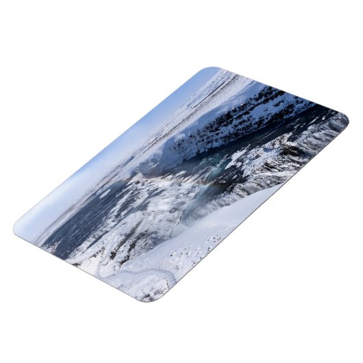 Gullfoss Falls Wasserfall Magnet (Linke Seite)