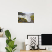 Gullfoss, Goldener Wasserfall, Island Poster (Heimbüro)