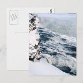 Gullfoss-Ikebound aus der Ferne Postkarte (Vorne/Hinten)