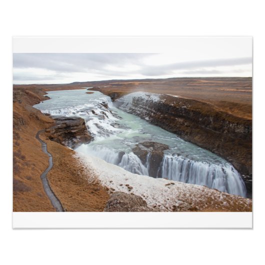 Gullfoss, Island Fotodruck (Vorne)