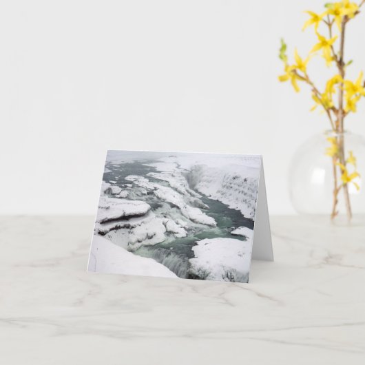 Gullfoss Karte (Gelbe Blume)