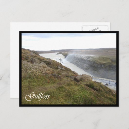 Gullfoss Postkarte (Vorne/Hinten)