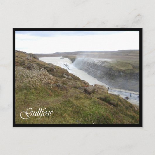 Gullfoss Postkarte (Vorderseite)