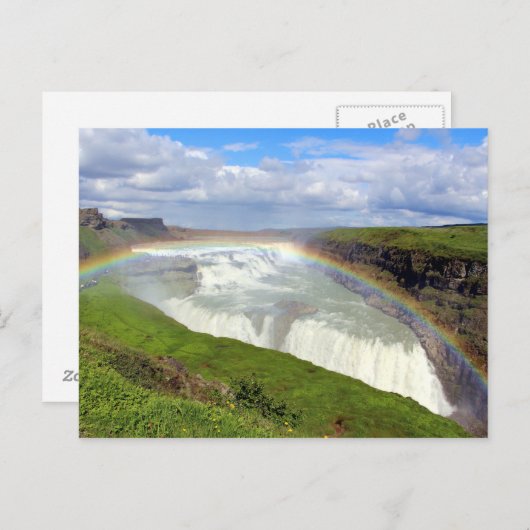 Gullfoss Postkarte (Vorne/Hinten)