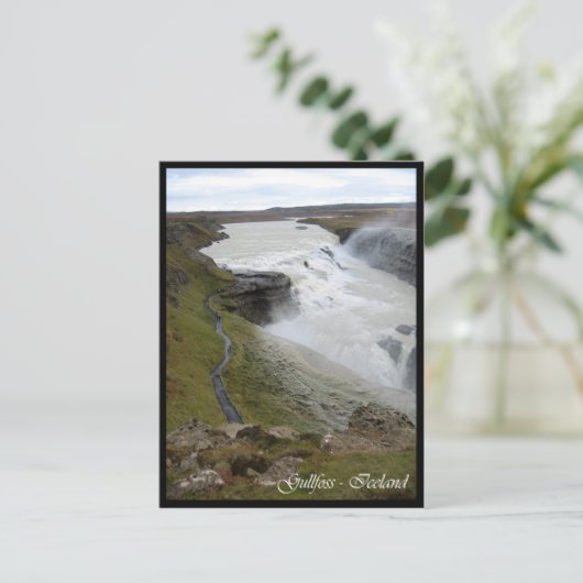 Gullfoss Postkarte (Stehend Vorderseite)