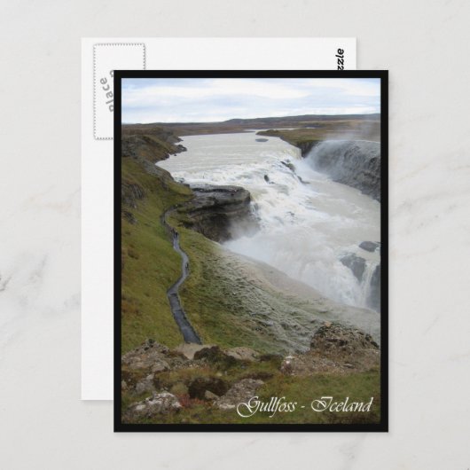 Gullfoss Postkarte (Vorne/Hinten)