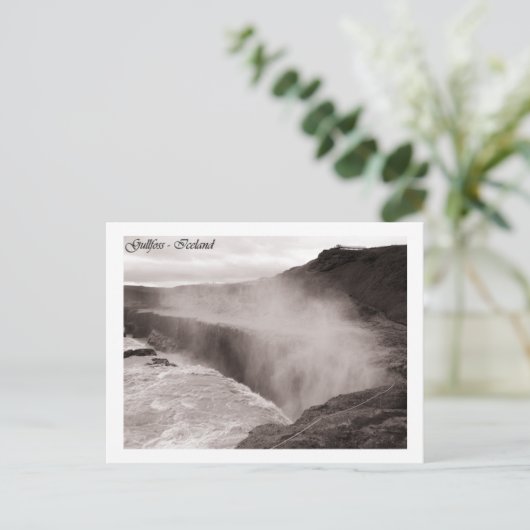 Gullfoss Postkarte (Stehend Vorderseite)