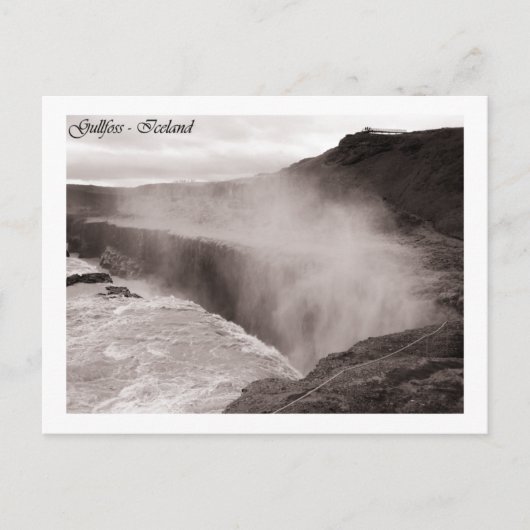 Gullfoss Postkarte (Vorderseite)