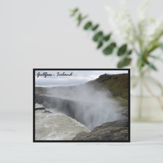 Gullfoss Postkarte (Stehend Vorderseite)