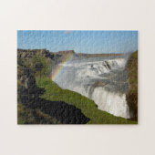 Gullfoss Wasserfall im Sommer Puzzle (Horizontal)
