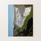 Gullfoss Wasserfall im Sommer Puzzle (Vertikal)