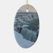 Gullfoss Wasserfall in Island Keramikornament (Rechts)