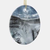 Gullfoss Wasserfall, Island Keramikornament (Rechts)