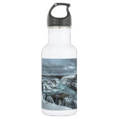 Gullfoss Wasserfall, Island Trinkflasche (Vorderseite)