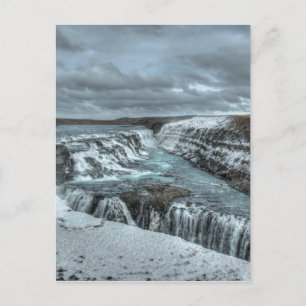 Gullfoss Waterfall, Iceland Postkarte