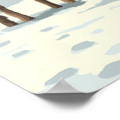 Gullfoss Waterfall Iceland Travel Poster (Ecke)