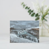 Gullfoss Waterfall, Island Postkarte (Stehend Vorderseite)