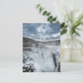 Gullfoss Waterfall, Island Postkarte (Stehend Vorderseite)