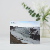 Gullfoss Waterfall, Island Postkarte (Stehend Vorderseite)
