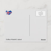 Gullfoss Waterfall, Island Postkarte (Rückseite)