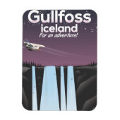 Gullfoss Waterfall Island Reiseplakat Magnet (Vertikal)