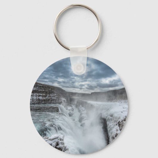 Gullfoss Waterfall, Island Schlüsselanhänger (Vorderseite)
