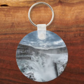 Gullfoss Waterfall, Island Schlüsselanhänger (Vorderseite)