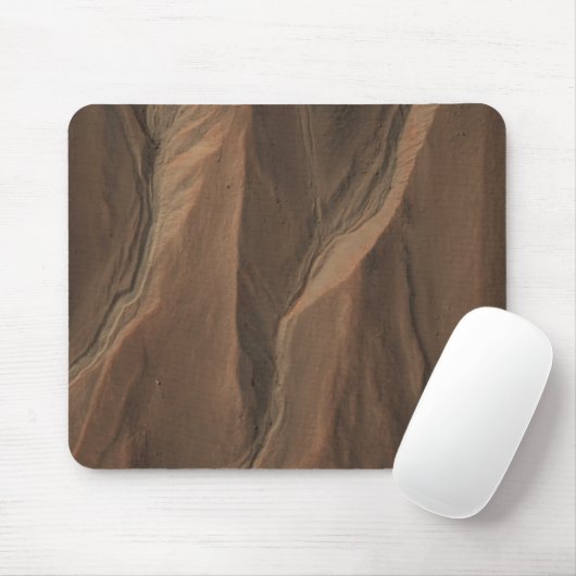 Gullies am Edge of Hale Crater, Mars Mousepad (Mit Mouse)