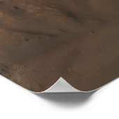 Gullies am Edge of Hale Crater, Mars Poster (Ecke)