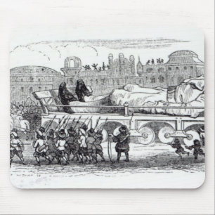 Gulliver transportierte zum Lilliputian Mousepad