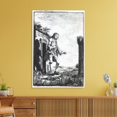 Gulliver unter den Lilliputianern Leinwanddruck (Insitu (Wohnzimmer))